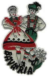 Bavaria Dancers Germany, Europe souvenir magnet