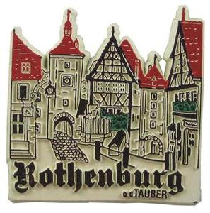 Rothenburg ob der Tauber Souvenir Magnet Poly Fridge Germany Deutschland Neu 