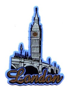 London Magnet Sights Big Ben Eye . Poly Souvenir Great Britain,Neu 