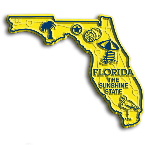Flag of Muskogee Florida FRIDGE MAGNET 