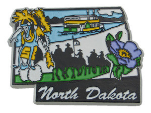 Souvenir state magnet – North Dakota