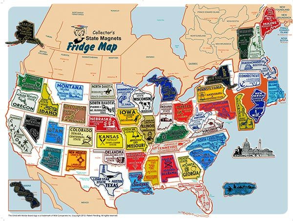 NEVADA and UTAH  JUMBO 7-COLOR  STATE  MAP  MAGNETS     NEW USA  2 MAGNETS 