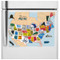 US State Fridge Magnet Set includes Collector's Map