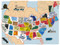 US State Magnet Set and Collectors Map Board