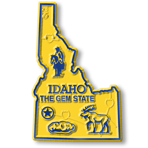 Idaho State Shaped Refrigerator Magnet: Collect All 50 Us States