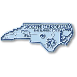 North Carolina Schriftzug USA Souvenir Rubber Magnet,Amerika,Neu 104 