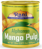 Rani Mango Pulp Puree (Makes Mango Lassi Shakes) Alphonso Sweetened 30oz (1.875lbs) 850g ~ Kosher | All Natural | NON-GMO | Vegan | No colors | Gluten Friendly | Indian Origin