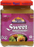 Rani Sweet Mango Chutney (Indian Preserve) 12.3oz (350g) Glass Jar, Ready to eat, Vegan ~ Gluten Free, All Natural, NON-GMO. Kosher