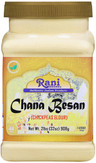 Rani Chana Besan (Chickpeas Flour, Gram) 32oz (2lbs) 908g PET Jar ~ All Natural | Vegan | Gluten Friendly | NON-GMO | Kosher | Indian Origin