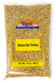 Rani Dhana Dal (Roasted Coriander Seeds) Yellow 14oz (400gm) ~ All Natural | Vegan | No Colors | Gluten Friendly | NON-GMO | Indian Origin
