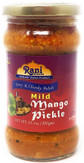 Rani Mango Pickle Mild (Achar, Spicy Indian Relish) 10.5oz (300g) ~ Glass Jar, All Natural | Vegan | Gluten Free | NON-GMO | No Colors | Popular Indian Condiment, Indian Origin