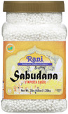 Rani Sabudana (Tapioca / Sago) Pearls 48oz (3lbs) 1.36kg Bulk PET Jar~ All Natural | Vegan | No Colors | NON-GMO | Kosher | Indian Origin