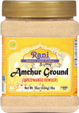 Rani Amchur (Mango) Ground Powder Spice 16oz (454g) ~ All Natural, Indian Origin | No Color | Gluten Free Ingredients | Vegan | NON-GMO | Kosher | No Salt or fillers