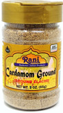 Rani Cardamom (Elachi) Ground, Powder Indian Spice 3oz (85g) PET Jar ~ All Natural | No Color Added | Gluten Friendly | Vegan | NON-GMO | No Salt or Fillers