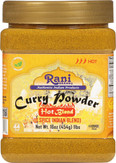 Rani Curry Powder Hot (11-Spice Authentic Indian Blend) 16oz (1lb) 454g PET Jar ~ All Natural | Salt-Free | Vegan | No Colors | Gluten Friendly | NON-GMO | Kosher | Indian Origin