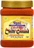 Rani Extra Hot Chilli Powder Indian Spice 16oz (1lb) 454g PET Jar ~ All Natural, No Color added, Gluten Friendly | Vegan | NON-GMO | Kosher | No Salt or fillers