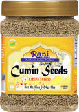 Rani Natural Cumin Seeds Whole (Jeera) Spice 16oz (454g) 1lb PET Jar ~ Gluten Free Ingredients | NON-GMO | Vegan | Kosher | Indian Origin