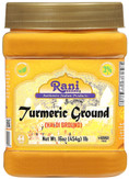 Rani Natural Turmeric (Haldi) Root Powder Spice, (High Curcumin Content) 16oz (454g) 1lb ~ 100% Pure, Salt Free | Vegan | Gluten Free Ingredients | NON-GMO | Kosher | Indian Origin