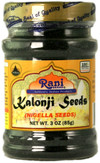 Rani Kalonji (Black Seed, Nigella Sativa, Black Cumin) Seeds 3oz (85g) PET Jar ~ All Natural | Gluten Friendly | NON-GMO | Vegan | Indian Origin