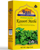 Rani Fenugreek Leaves Dried (Kasoori Methi) 1oz (28g) ~ All Natural | Vegan | Gluten Friendly | NON-GMO | Indian Origin