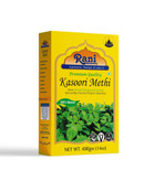 Rani Fenugreek Leaves Dried (Kasoori Methi) 14oz (400g) ~ All Natural | Vegan | Gluten Friendly | NON-GMO | Indian Origin