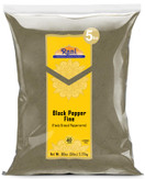Rani Black Pepper Fine Powder 80 Mesh, Premium Indian 80oz (5lbs) 2.27kg Bulk ~ All Natural | Vegan | Gluten Friendly | NON-GMO | Kosher | Indian Origin