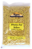Rani Dhana Dal (Roasted Coriander Seeds) Yellow 7oz (200gm) ~ All Natural | Vegan | No Colors | Gluten Friendly | NON-GMO | Indian Origin