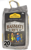 Asian Kitchen Silver White Basmati Rice Aged, 20 Pound (20lbs, 9.08kg) ~ All Natural | Gluten Friendly | Vegan | Indian Origin | Export Quality