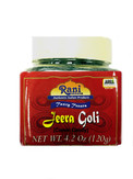 Rani Jeera Goli (Cumin Candy) 4.2oz (120g) PET Jar ~ All Natural | Vegan | Gluten Friendly | NON-GMO | Indian Origin & Taste