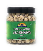 Rani Phool Makhana Snack 3.5oz (100g) - Rock Salt & Pepper Flavor (Fox Nut/Popped Lotus Seed)