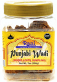 Rani Punjabi Wadi (Vadi), Lentil Spiced Flour Balls 7oz (200g) ~ All Natural | Vegan | No Colors | Indian Origin