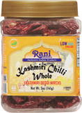 Rani Kashmiri Chilli (Deggi Mirch, Low Heat) Whole Indian Spice 5oz (141g) PET Jar ~ All Natural, Salt-Free | Vegan | No Colors | Gluten Friendly | NON-GMO | Kosher | Indian Origin