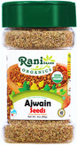 Rani Organic Ajwain Seeds (Carom Bishops Weed) Whole Indian Spice 3oz (85g) PET Jar ~ All Natural | Vegan | Gluten Friendly | NON-GMO | Indian Origin | USDA Certified Organic