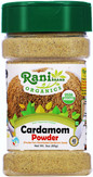 Rani Organic Cardamom (Elachi) Ground, Powder Indian Spice 3oz (85g) PET Jar ~ All Natural | Vegan | Gluten Friendly | NON-GMO | Indian Origin | USDA Certified Organic