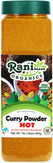 Rani Organic Curry Powder Hot (9-Spice Authentic Indian Blend) 16oz (1lb) 454g PET Jar ~ All Natural | Salt-Free | Vegan | Gluten Friendly | NON-GMO | Indian Origin | USDA Certified Organic
