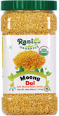  Rani Organic Moong Dal (Split Moong Beans Skinless) Indian Lentils 64oz (4lbs) 1.81kg ~ All Natural | Vegan | Gluten Friendly | NON-GMO | Indian Origin | USDA Certified Organic