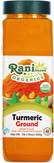 Rani Organic Turmeric (Haldi) Root Powder Spice, (High Curcumin Content) 16oz (1lb) 454g PET Jar ~ All Natural | Vegan | Gluten Friendly | NON-GMO | Indian Origin | USDA Certified Organic