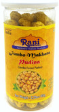 Rani Jumbo Phool Makhana (Fox Nut/Popped Lotus Seed) Mint (Pudina) Savory Flavor 2.29oz (65g) Vacuum Sealed, Easy Open Top, Resealable Container ~ Indian Tasty Treats | Vegan | NON-GMO | Indian Origin