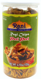Rani Ragi Chips Peri-Peri 4.72oz (135g) Vacuum Sealed, Easy Open Top, Resealable Container ~ Indian Tasty Treats | Vegan | NON-GMO | Indian Origin & Taste