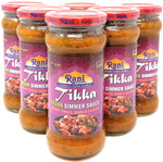 Rani Tikka Vegan Simmer Sauce (Creamy Tomato, Onion & Cilantro) 14oz (400g) Glass Jar, Pack of 5 +1 FREE ~ Easy to Use | Vegan | No Colors | All Natural | NON-GMO | Gluten Free | Indian Origin