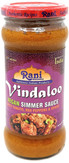 Rani Vindaloo Vegan Simmer Sauce (Spicy Tomato, Red Peppers & Spices) 14oz (400g) Glass Jar ~ Easy to Use | Vegan | No Colors | All Natural | NON-GMO | Gluten Free | Indian Origin