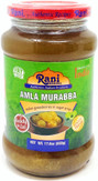 Rani Amla Murabba (Indian Gooseberries in Sugar Syrup) 17.5oz (1.1lbs) 500g Glass Jar ~ All Natural | Vegan | Gluten Free | NON-GMO | No Colors | Popular Indian Condiment, Indian Origin