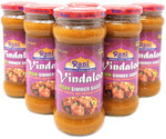 Rani Vindaloo Vegan Simmer Sauce (Spicy Tomato, Red Peppers & Spices) 14oz (400g) Glass Jar, Pack of 5 +1 FREE ~ Easy to Use | Vegan | No Colors | All Natural | NON-GMO | Gluten Free | Indian Origin