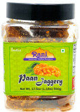 Rani Pan Jaggery (Gur) Indian Unrefined Raw Cane Sugar 17.5oz (1.1lbs) 500g PET Jar ~ Gluten Friendly | Vegan | NON-GMO | No Salt or fillers | Indian Product