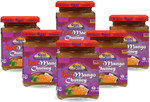 Rani Hot Mango Chutney (Spicy Indian Preserve) 12.5oz (350g) Glass Jar, Ready to eat, Vegan, Pack of 5+1 FREE ~ Gluten Free, All Natural, NON-GMO, Kosher