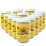 Rani Sesame Tahini (Sesame Butter) 16oz (1lb) 454g, Pack of 12, Glass Jar, Vegan, No added sugar, No Sodium ~ Gluten Free | NON-GMO | No Colors | USA Made