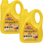 Rani Mustard Oil (Kachi Ghani) 67.6 Ounce (2 Liter) Pack of 2, NON-GMO | Gluten Friendly | Kosher | Vegan | 100% Natural