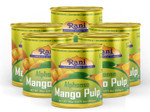 Rani Mango Pulp Puree (Makes Mango Lassi Shakes) Alphonso Sweetened 30oz (1.875lbs) 850g Pack of 6 ~ Kosher | All Natural | NON-GMO | Vegan | No colors | Gluten Friendly  | Indian Origin