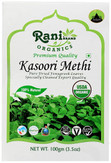 Rani Brand Authentic Indian Products Organic Fenugreek Leaves Dried (Kasoori Methi) 3.5oz (100g) ~ All Natural | Vegan | Gluten Friendly | NON-GMO | Indian Origin | USDA Certified Organic