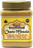 Rani Chana Masala (Garbanzo Curry 15-Spice Blend) 20oz (1.25lbs) 567g PET Jar ~ All Natural | Vegan | No Colors | Gluten Friendly | NON-GMO | Indian Origin